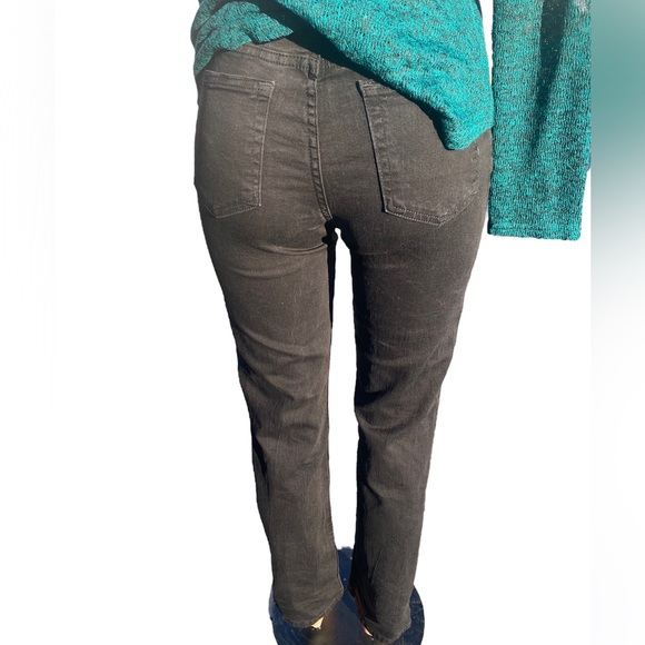 Riders by Lee Classic Fit Jeans Size 6m Mid Rise Straight Leg Black Women's - Picture 3 of 6